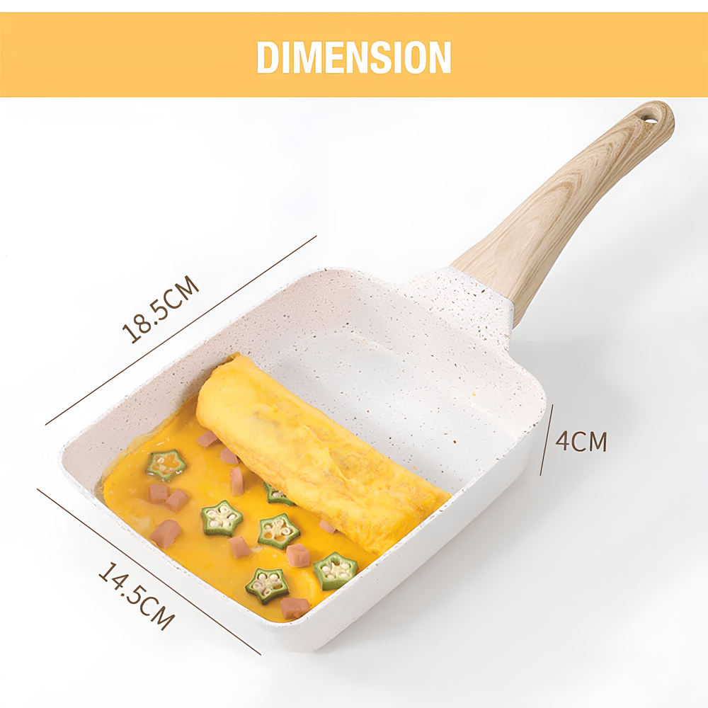 Hjemix til tamagoyaki omelett med non-stick coating