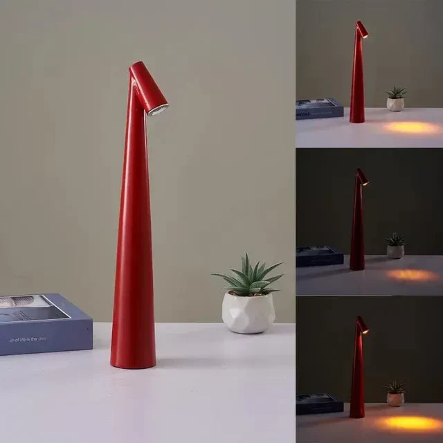 Hjemix | LumiLux Bærbar Touch LED Lampe – Oppladbar, Dimbar og Slank Design