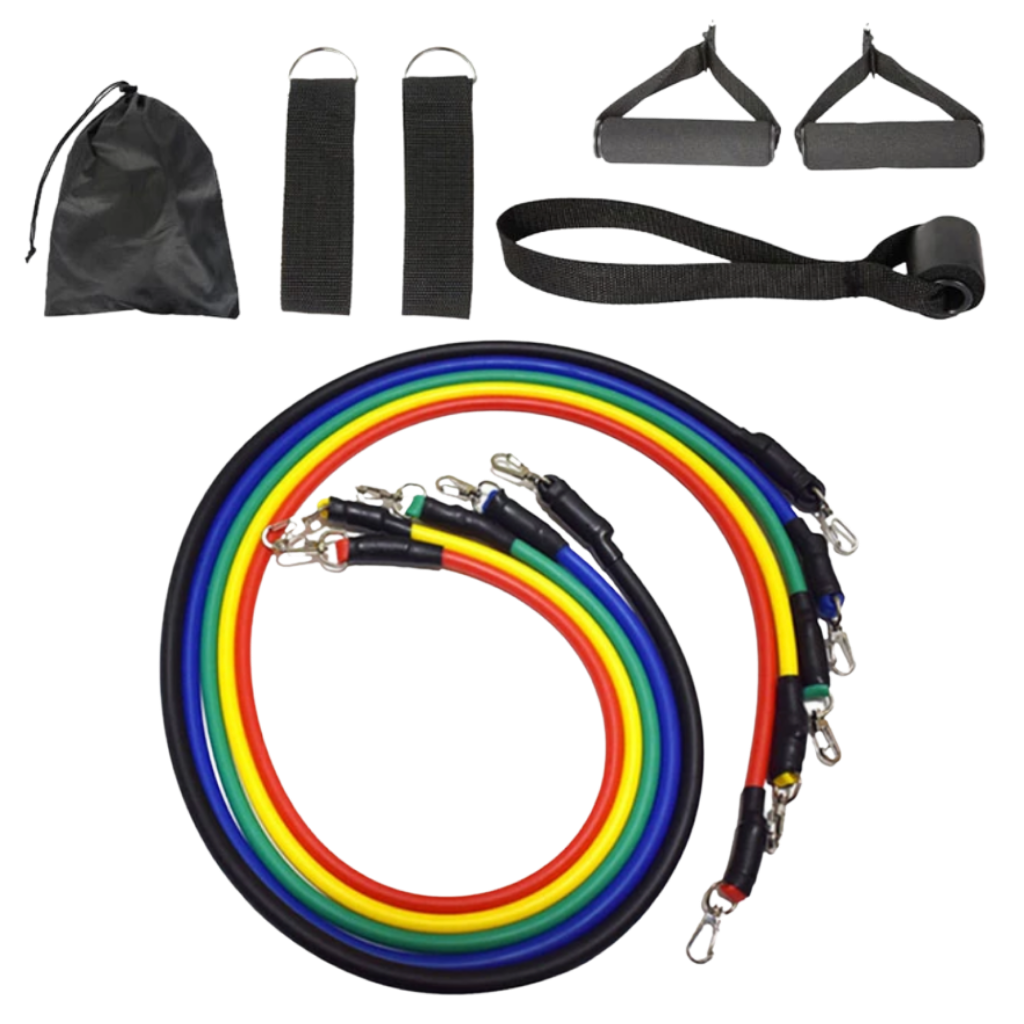 Komplett sett med motstandsbånd (11 deler)