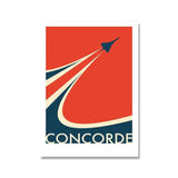 Hjemix | Retro Concorde Fly Plakat på Lerret