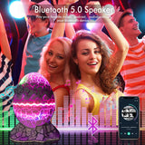 Hjemix | Stjerneprosjektor, Galakseprosjektor for Soverom, Fjernkontroll & Hvitt Støy Bluetooth Høyttaler