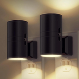 Hjemix | Dimmbar plug-in nattlampe med bevegelsessensor - LED-lampe for soverom, ganger og trapper