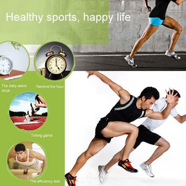 Hjemix | PS528 Metall Stoppeklokke Profesjonell Chronograf Håndholdt Digital LCD Sports Telleur Timer med Rem