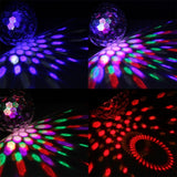 Hjemix | Digital LED RGB Krystall Magisk Ball Scene Effekt Lys, DMX Fest Disco DJ Bar Farget Mønster Belysning