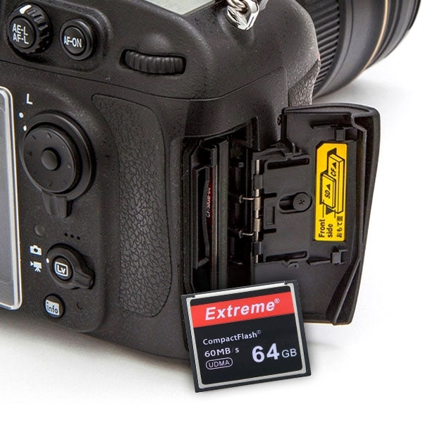 Hjemix | 64GB Extreme Compact Flash-kort, 400X lesehastighet, opptil 60 MB/S (100 % sann kapasitet)