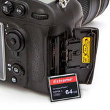 Hjemix | 64GB Extreme Compact Flash-kort, 400X lesehastighet, opptil 60 MB/S (100 % sann kapasitet)