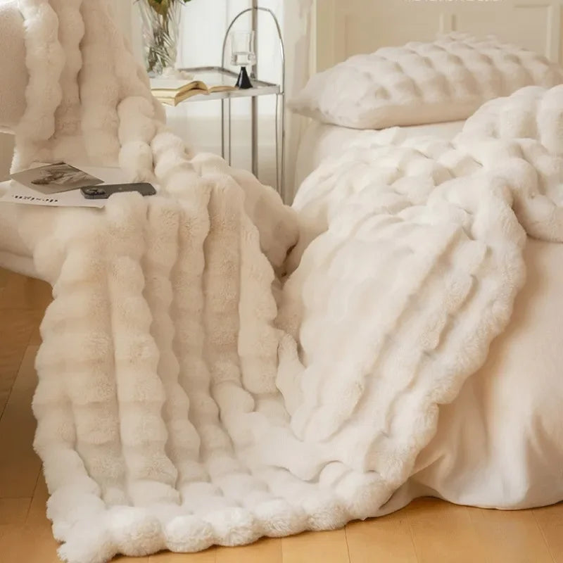 Hjemix | PlushCozy | Faux Fur Vinterteppe