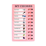 Hjemix | Gjenbrukbar My Chores Sjekkliste Dagsplanlegger - Barn Plast Memo Tavle for Oppgaveliste, Ansvar og Atferds-selvdisiplin