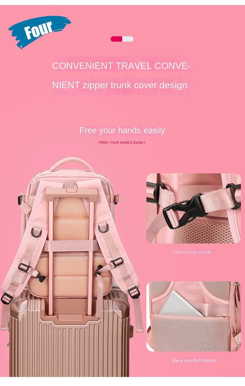 Hjemix | Reise Håndbagasje Ryggsekk med Sko Kompartment