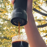 Hjemix | Bærbar Kaffe maskin 18 Bar, Håndtrykkoperasjon, ZZUOM CM101, Kompakt Utdrag for Utendørs Camping Reise Bruk