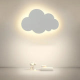 Hjemix | LED Cloud Vegglampe – 3-Farget Demping Moderne Veggbelysning for Soverom, Stue og Barnerom Innredning