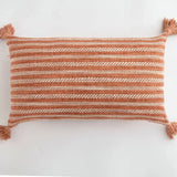 Hjemix | Putetrekk med rutemønster og frynser – Dekorativt lin putetrekk for stuen