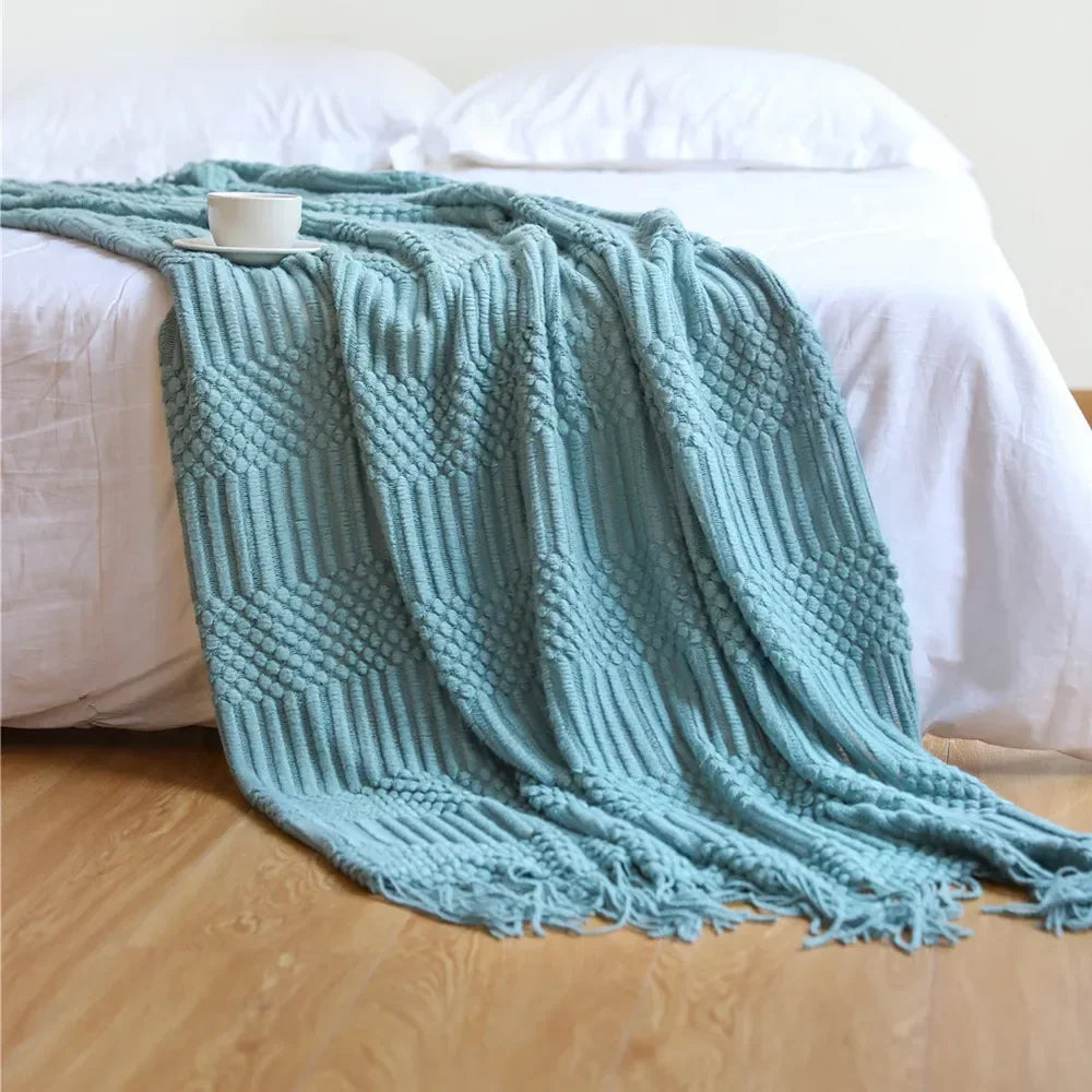 Hjemix | Nordic Style Dick Strikket Teppe