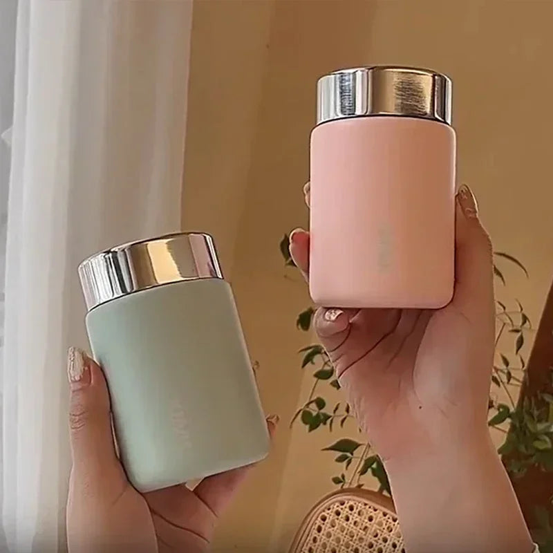 Hjemix | 230ml Mini 316 Rustfritt Stål Bærbar Termos - Pocket Vakuumflaske