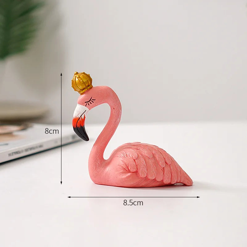 Hjemix | Nordisk Flamingo Figur Figur Statue Skulptur Stue Kontor Bryllup Fest Ornamenter Hjem Dekorasjon Tilbehør