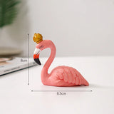 Hjemix | Nordisk Flamingo Figur Figur Statue Skulptur Stue Kontor Bryllup Fest Ornamenter Hjem Dekorasjon Tilbehør