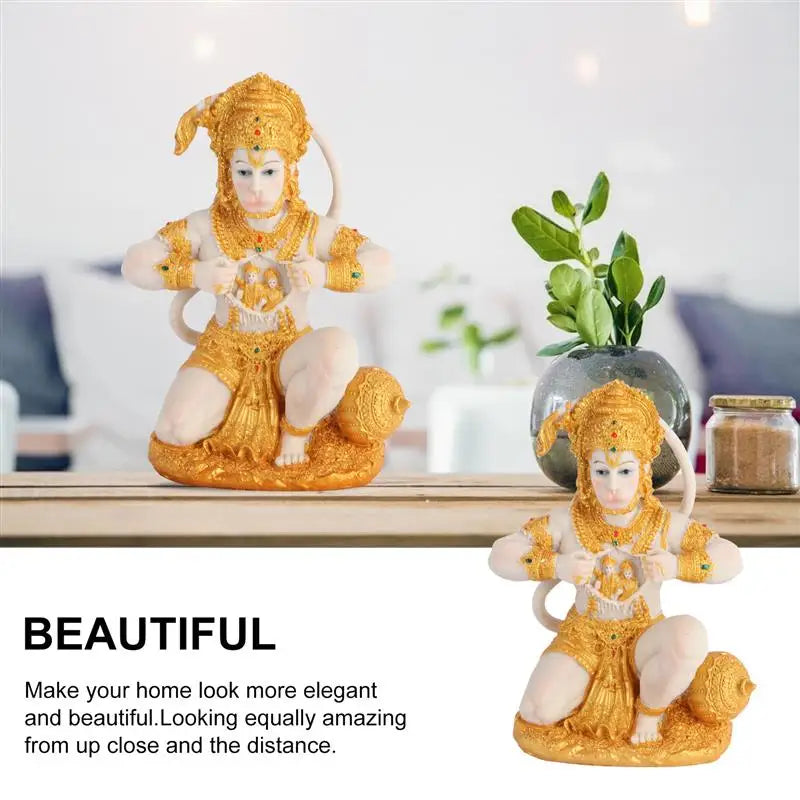 Hjemix | 1 Stykke Hanuman Buddha Ape Gud Figur Southeast Asian Stil Hjem Skulptur Herre Hanuman Statue Buddha Figur Ornament