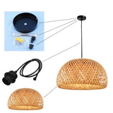 Hjemix | Luxora Håndvevd Bamboo Pendellampe - Miljøvennlig Taklampe