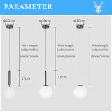 Hjemix | Mid-Century Modern Glass Ball Pendant Light