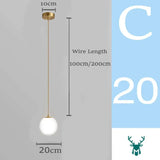 Hjemix | Mid-Century Moderne Glass Ball Pendel Lys