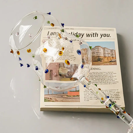 Hjemix | Fargerike Prikker Vinglass