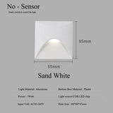 Hjemix | Moderne vanntett IP65 LED innfelt vegglampe for utendørs belysning - 3W innebygd trinn- og trapp-balkongportal lys