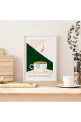 Hjemix | God Morgen Kaffe Lerret Plakat