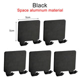 Hjemix | Punch-fri Razor Holder Oppbevaringskrok (1/2/3 Biter) - Veggmontert Barberhylle for Menn til Badet