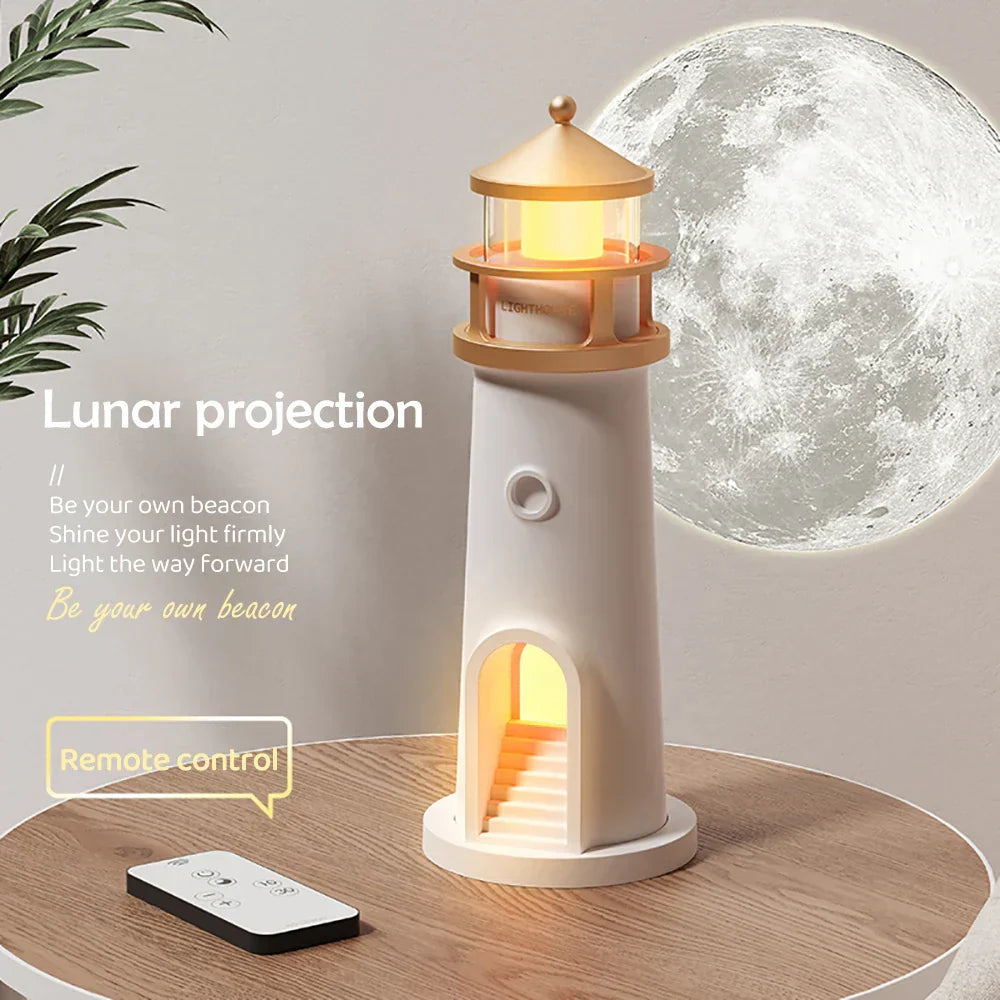 Hjemix | Lighthouse Ambient lys Bluetooth Musikk Dimmer Projektion