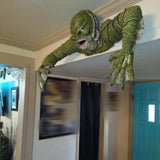 Hjemix | Kreatur The Black Lagoon Grip skulpturer Figur Hagebygging Utendørs ornamenter Monster statue Mann Halloween dekorasjon