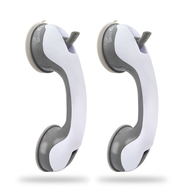 Hjemix | Sikkerhetsgrep med skridsikker støtte og vakuum sugekopp - Perfekt for bad og dusjer - Gir stabilitet og støtte