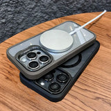 Hjemix | Støtsikker Magnetisk Magsafe Telefonveske Stativ Glass Linsebeskytter Deksel