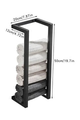 Hjemix | Slim Svart Badhyller