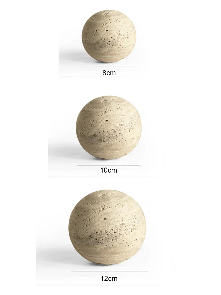 Hjemix | Naturlig Stein Marmor Dekorativ Ball