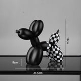 Hjemix | Luksuriøs hjemmedekor, ballonghund dekorasjon, kontorbordtilbehør, dyre dekor, moderne populær kunst, nordiske statuer
