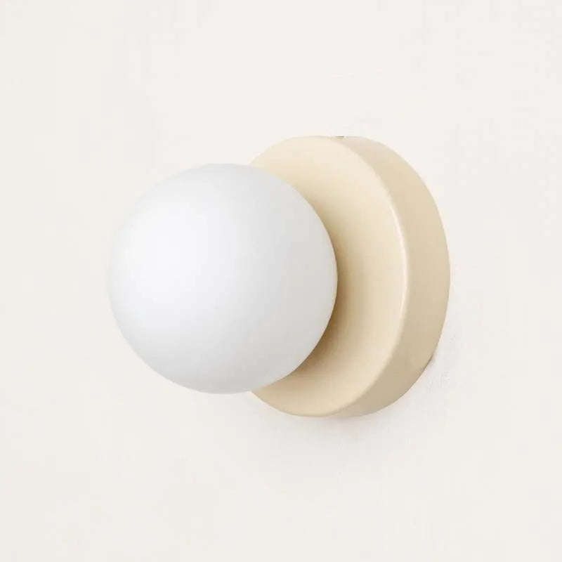 Hjemix | LumiGlobe - Moderne Vegglampe med Glassblokk i Mid-Century Stil