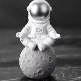 Hjemix | Harpiks Astronaut Figur Statue Rom Reisende Skulptur Utdanningsleketøy Skrivebordsdekorasjon Astronaut Modell For Barn Gave