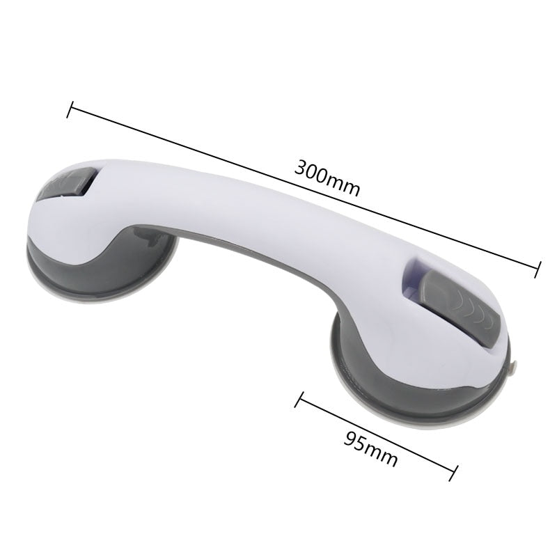 Hjemix | Sikkerhetsgrep med skridsikker støtte og vakuum sugekopp - Perfekt for bad og dusjer - Gir stabilitet og støtte