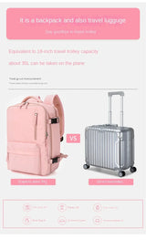 Hjemix | Reise Håndbagasje Ryggsekk med Sko Kompartment