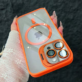 Hjemix | Støtsikker Magnetisk Magsafe Telefonveske Stativ Glass Linsebeskytter Deksel