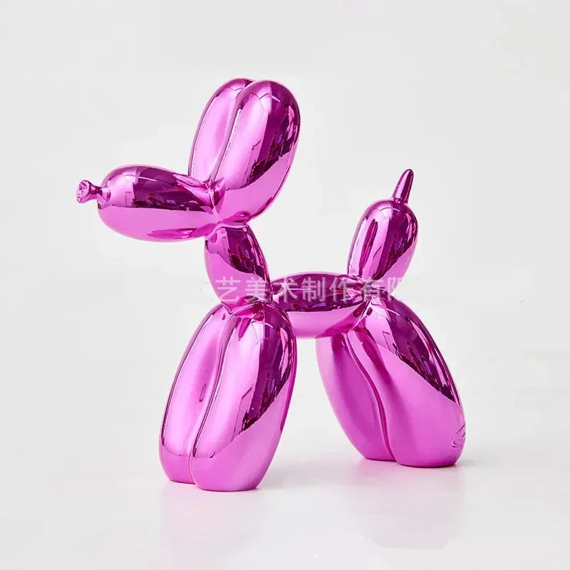Hjemix | Nordisk Ballonghund Skulptur Harpiks Dyreskulptur Kunst Skulpturer og Figurer Håndverk Hjem Innredning Rom Desktop Tilbehør
