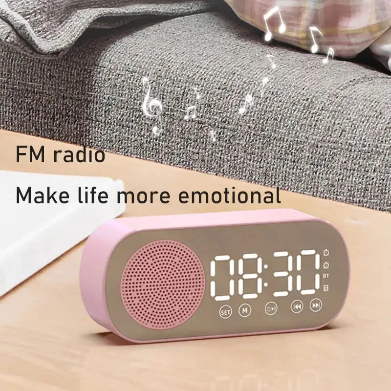 Hjemix | Digital vekkerklokke med Bluetooth-høyttaler og FM-radio