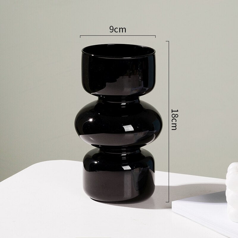 Hjemix | Glass Dyre Vase - Flerfarget