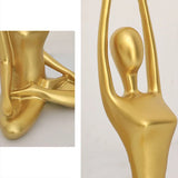 Hjemix Interior Hjem Dekorative Figurer Skrivebord Tv Torsjon Dekorasjon Stue Skulptur Harpiks Statuer Hjem Dekor Yoga Jente Håndverk