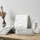 Hjemix | Nordisk INS Stil Karakter Gips Statue DIY Malt Skisse Fotografi Rekvisitter Bord Dekorasjoner Hjem Kunst Gips Dekorasjon