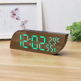 Hjemix | LED Digital Vekkerklokke med Dobbelt Skjerm & Ubegrenset Snooze