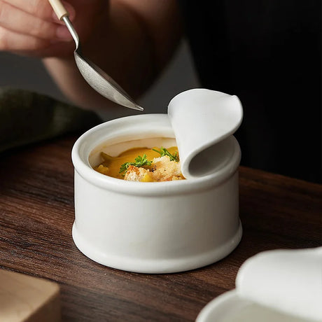 Hjemix | Moderne fransk løksuppebolle – Premium keramisk suppe- og grytebolle