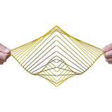 Hjemix | Dream Atellani Square Wave Spin for å avlaste magiske vindklokker for oppheng utendørs som solfangere for hagedekorasjon