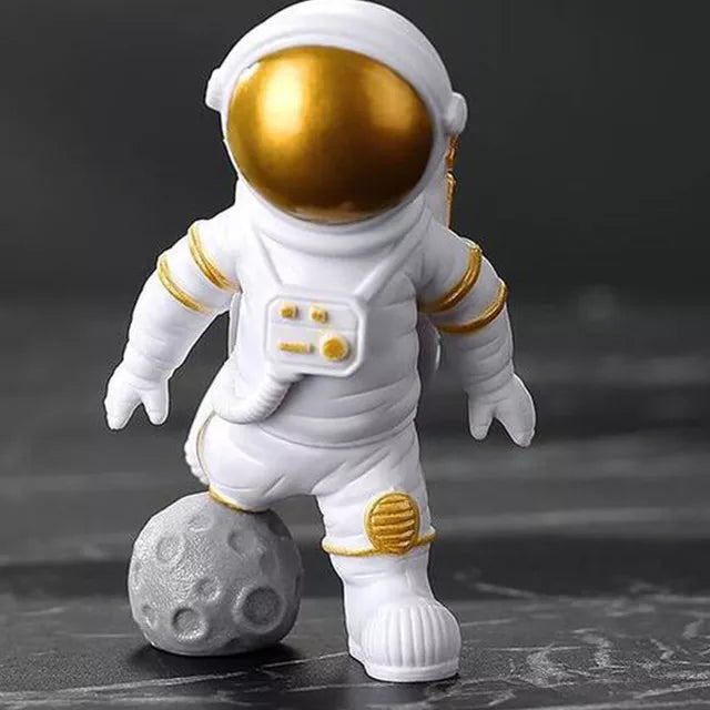 Hjemix | Harpiks Astronaut Figur Statue Rom Reisende Skulptur Utdanningsleketøy Skrivebordsdekorasjon Astronaut Modell For Barn Gave