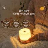 Hjemix | Kreativ USB Nattbordlampe - Touch-Dimming LED Nattlys for Soverom & Studenthybel